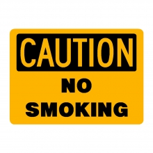 Caution No Smoking